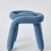 Berber Stool Boucle Blue