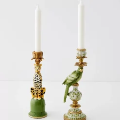 Birds Of Paradise Resin Candle Holder