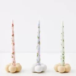 Bouquet Soy Taper Candle 4 Pack Pink