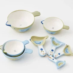 Chickadee Ceramic Measuring Cups