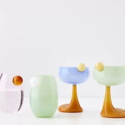 Droplet Cocktail Glass Blue