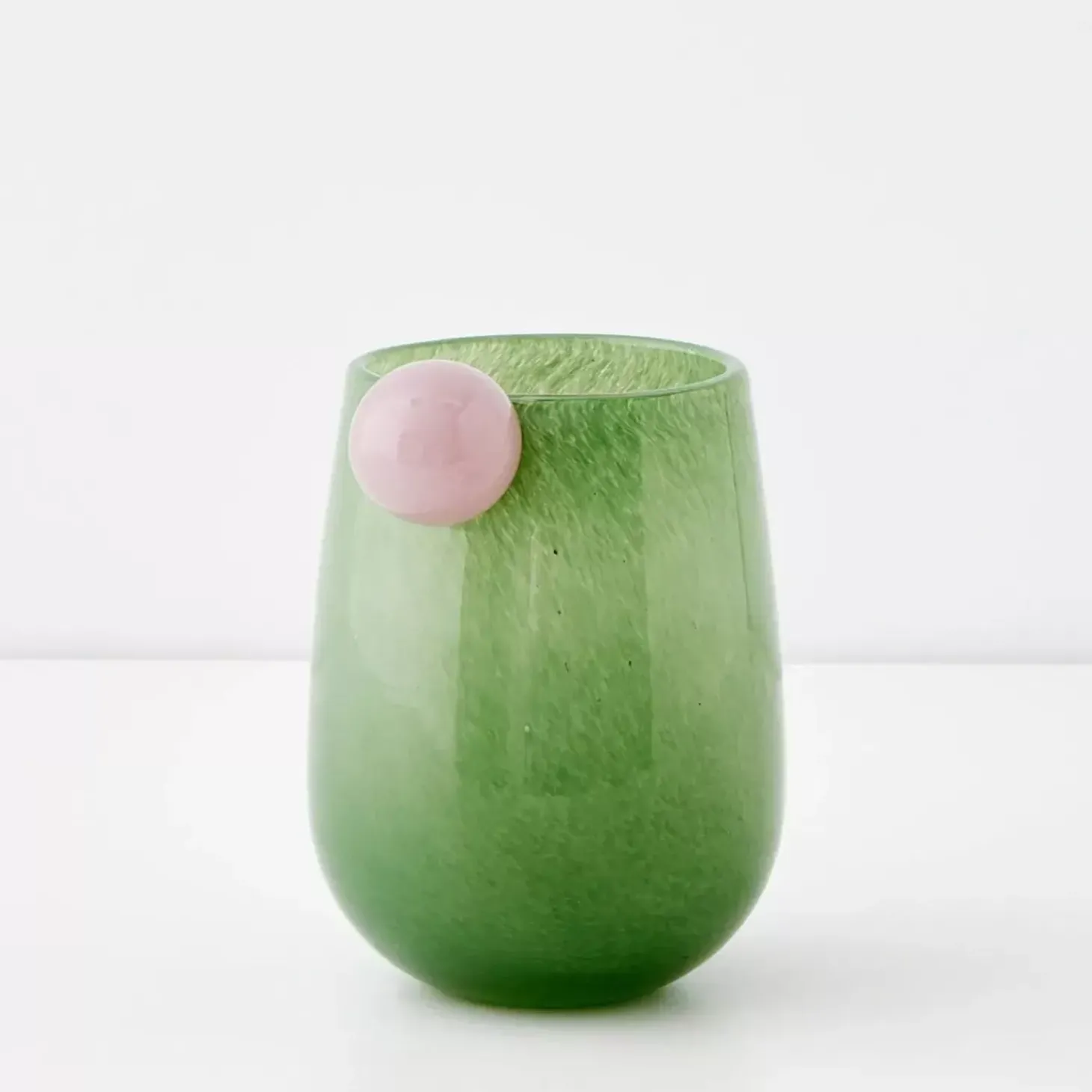 Droplet Medium Coloured Glass Vase Teal