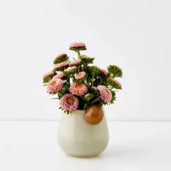 Droplet Small Coloured Glass Vase Yellow