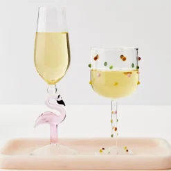 Flamingo Stem Champagne Glass