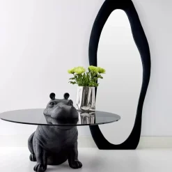 Hippo Glass Coffee Table Black