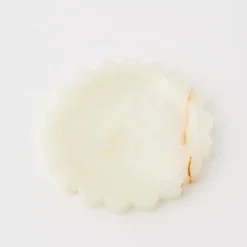 Marble Scallop Decorative Tray Beige