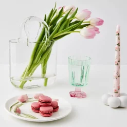 Posie Ribbed Wine Glass Green