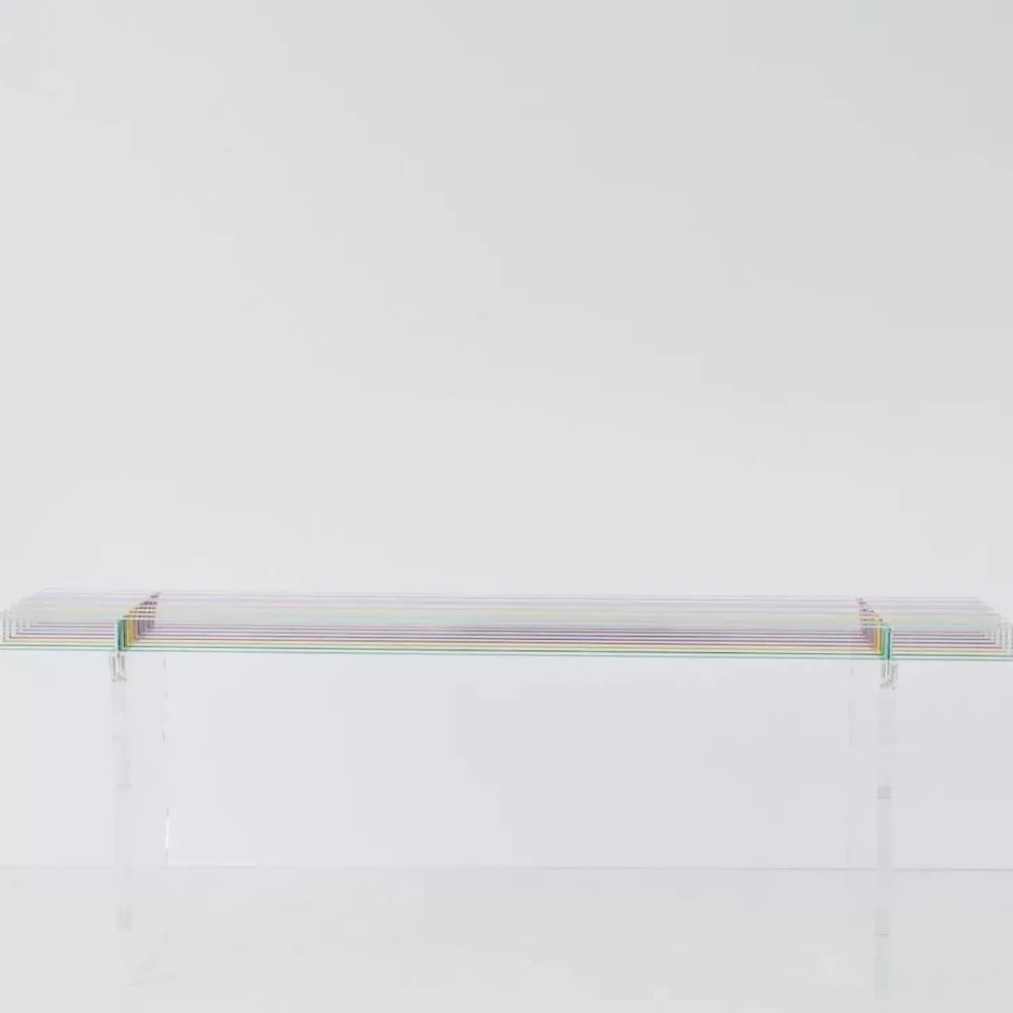 Rainbow Acrylic Side Bench Seat
