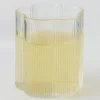 Ribbed Flower Glass Tumbler