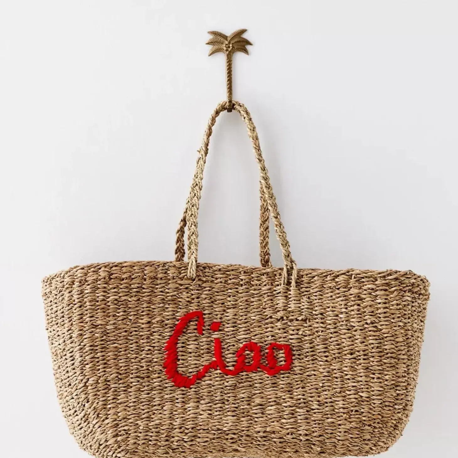 Riviera Rattan Basket Shopper Set