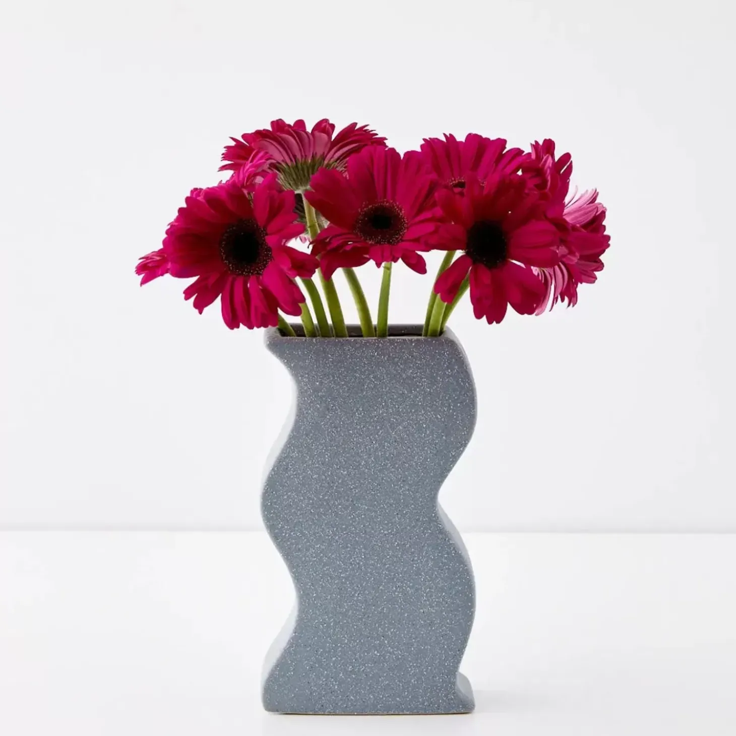 Sway Ceramic Vase Blue