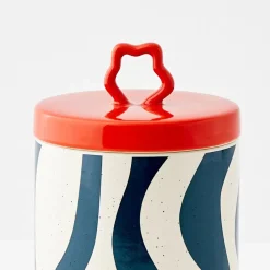 Whorl Kitchen Ceramic Canister Tall