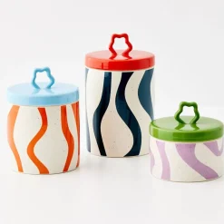 Whorl Kitchen Ceramic Canister Medium